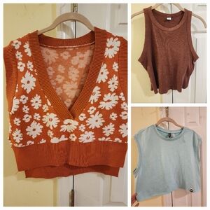 Bundle Of Size Medium Crop Tops